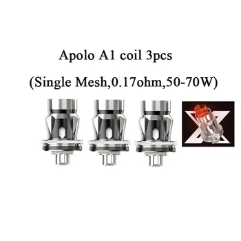 

Replaceable Coil Original Vaptio Apolo Coil Mesh 0.15ohm 0.17ohm Evaporator coil head for APOLO tank