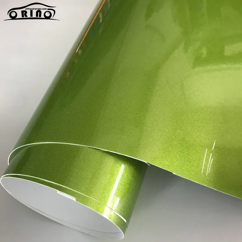 Glitter Diamond Green Vinyl Sticker Wrap-3
