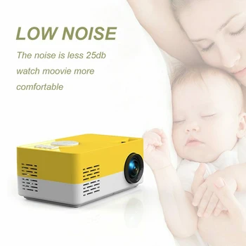 

Portable Projector Home Mini LED Portable Projectors Support HD 1080P HDMI USB Media Player DJA88