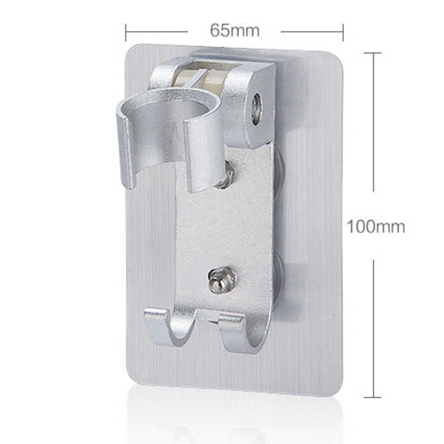 Punch-free Shower Head Handset Holder Chrome Bathroom Wall Mount Adjustable Suction Bracket Beautifully polished Brand