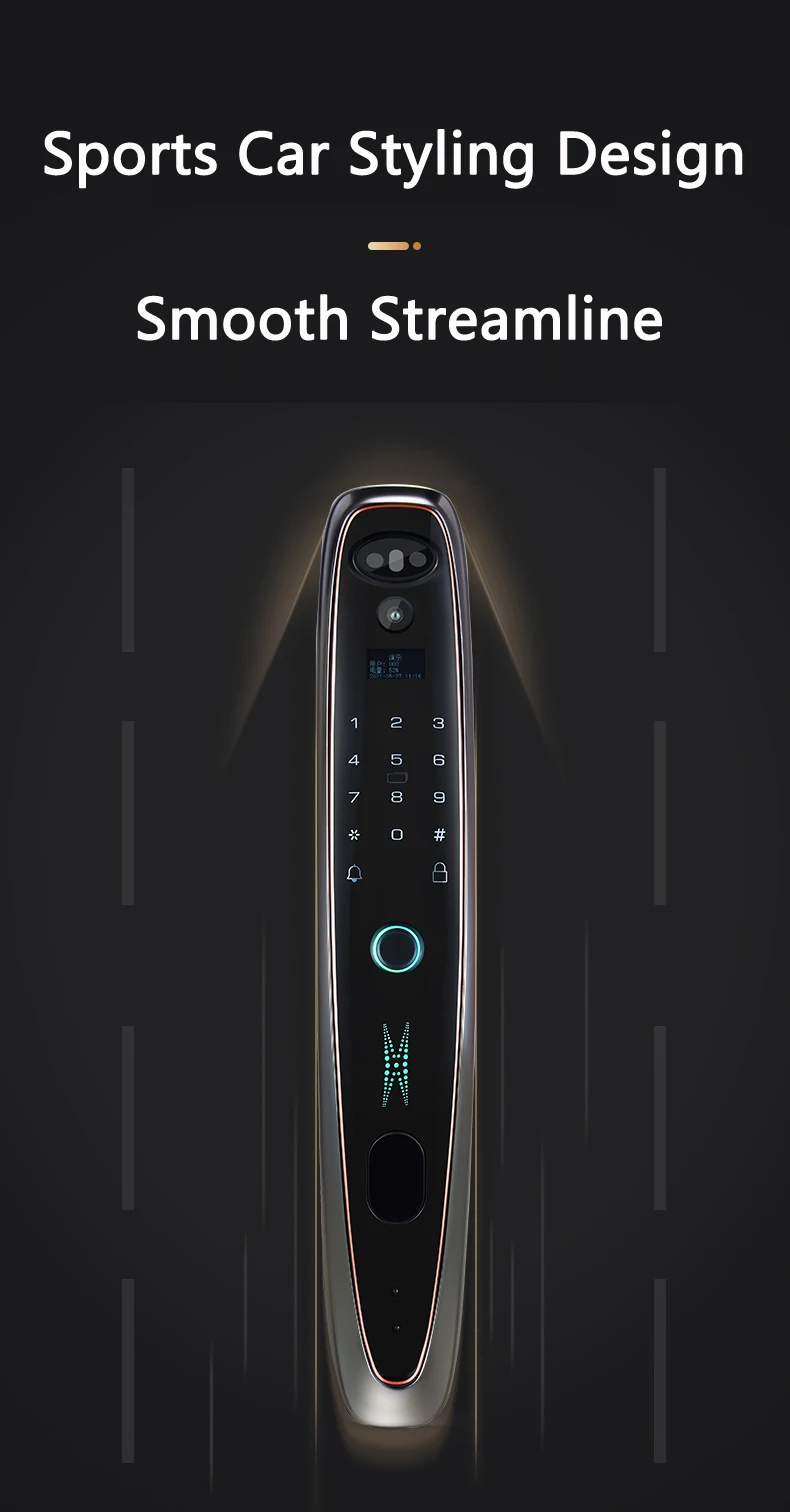 biometric card reader TUYA WIFI 3D infrared light face recognition lock with camera fingerprint magnetic card password intelligent automatic door lock digital keypads