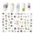 Новый 3D Nail Sticker Cool English Letter stickers for nail Foil Love Heart Design Fashion Manicure Stickers