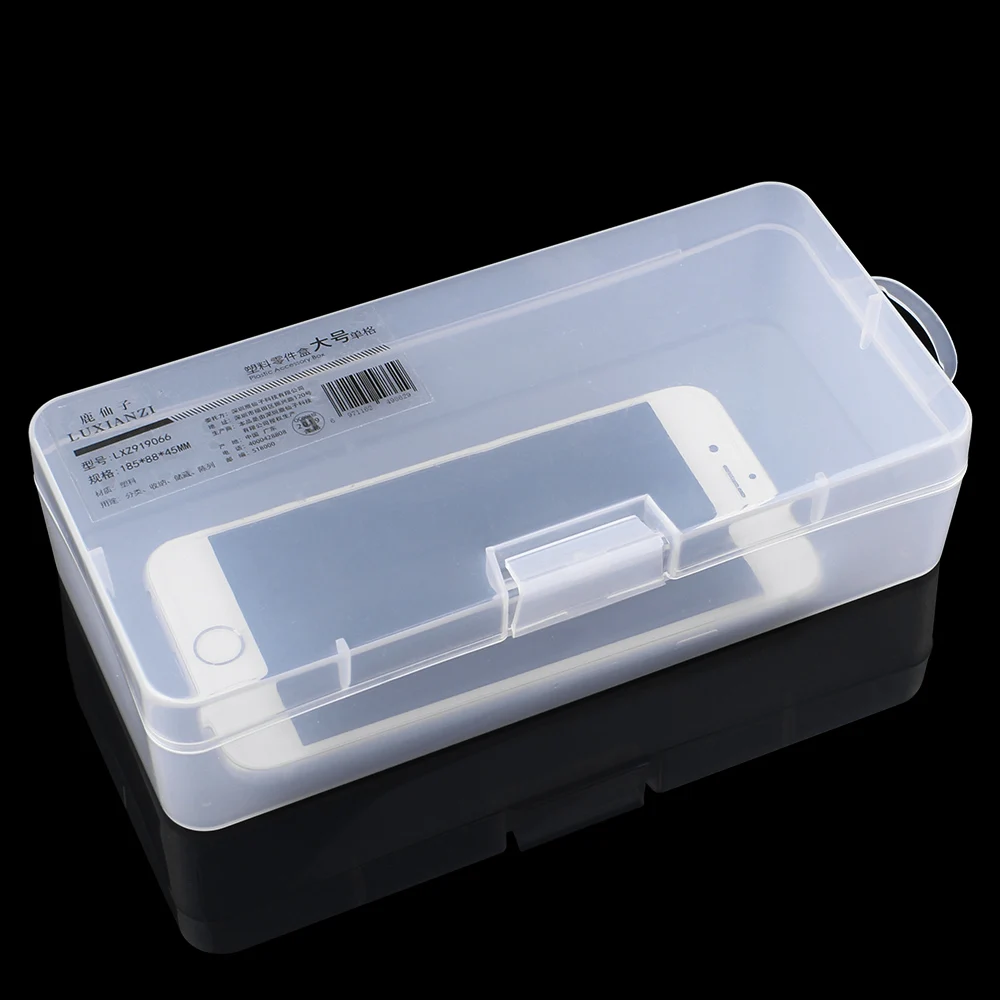 LUXIANZI Portable Plastic Organizer Box For small things Part Screws  Container Toolbox Portable Jewelry Tool Case Storage Box