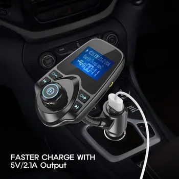 

Hot 1PCS Bluetooth Car FM Transmitter Audio Adapter Receiver Wireless Hands Free Car Kit