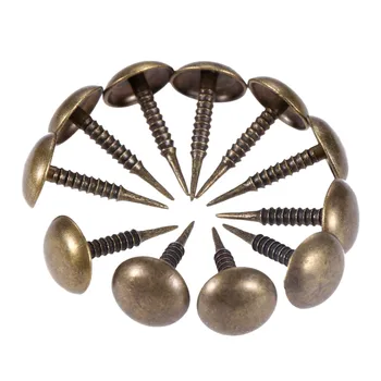 

100Pcs Jewelry Wood Box Sofa Furniture Tack Stud Pushpin Doornail Antique Upholstery Nail Furniture Home Decor 8*15mm