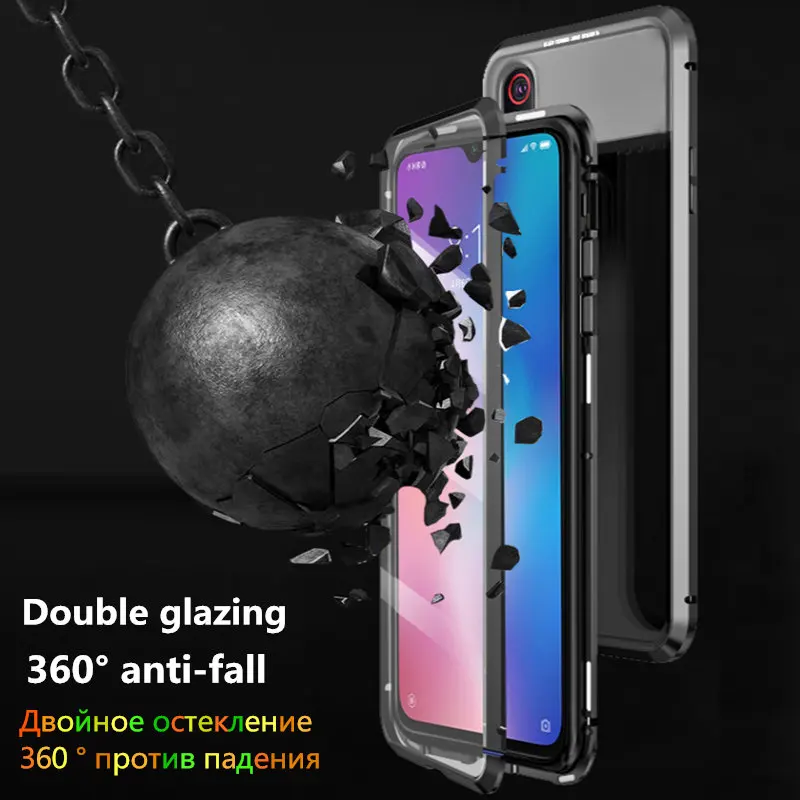 Для huawei v20 чехол Магнитный адсорбционный металлический чехол для honor v10 8x 9x 9x pro 10 10 lite 20 20i 20pro note 10 enjoy 9 s