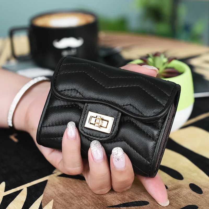 

Australia Kaqi Women's Wallet Document Package Membership Card Bank Card Package Multilayer Wallet Sheepskin Preferred