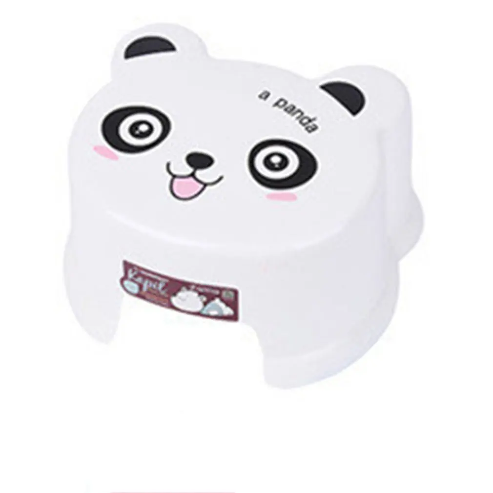 

Thick Plastic Stool Multi Purpose Slip Resistant Children Stool Creative Cartoon Stool for Bathroom Living Room