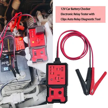 

12V Car Battery Checker Electronic Relay Tester with Clips Auto Relay Diagnostic Tool