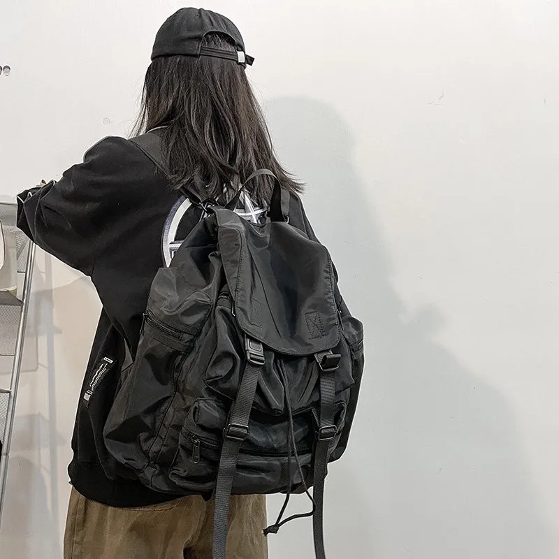 Leisure Large Capacity Mochila New Fashion Polyester Fabric Backpack Trend Cool Couple Bagpack Retro College Student School Bags |
