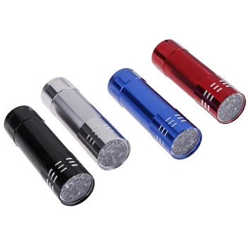 

UV Torch Flashlight Torch Light Lamp 1pc Mini Aluminum UV Ultra Violet 9 LED