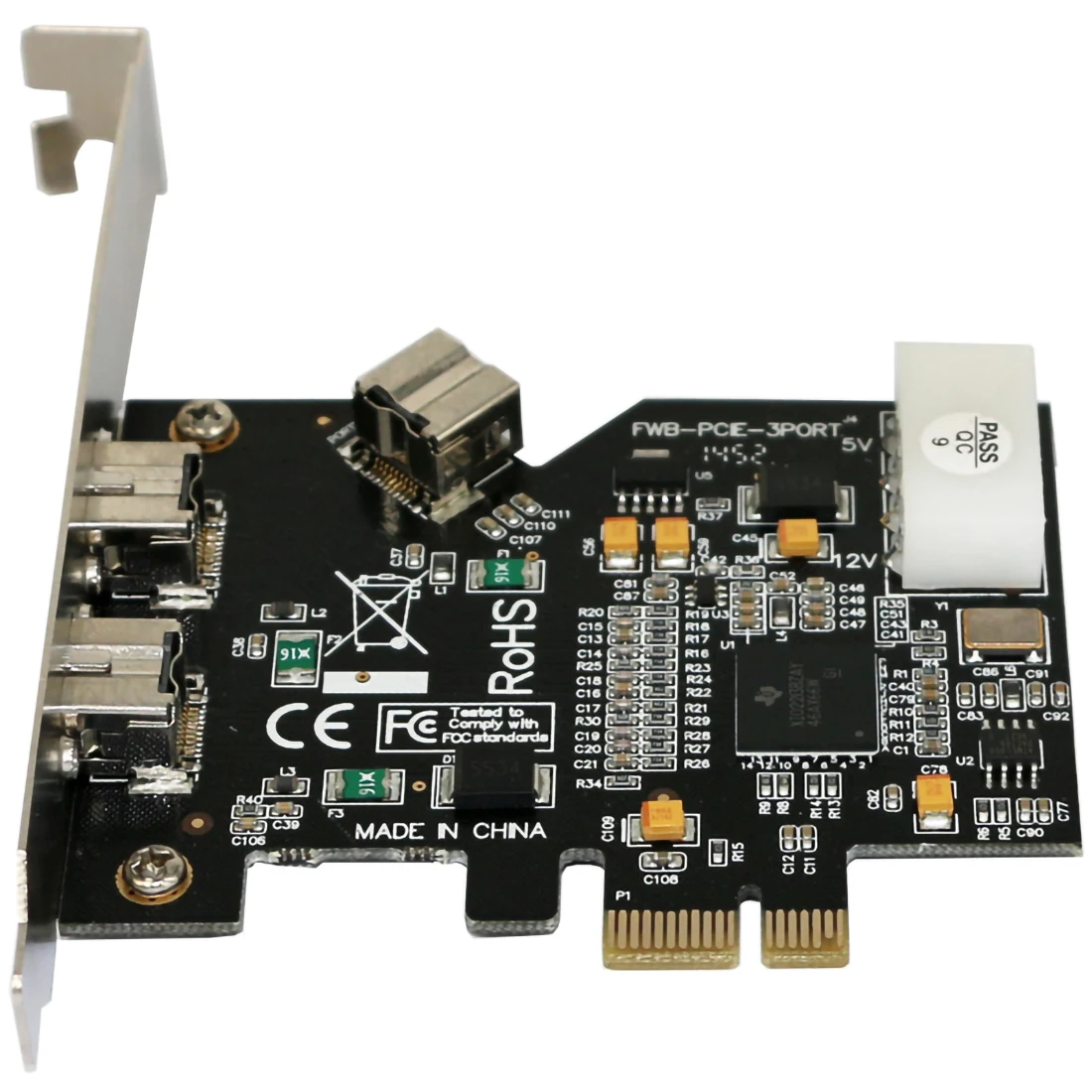 Плата расширения PCIe PCI E x1 на 3 порта 1394B для FireWire 800 IEEE 1394 B 2 + 1 Карта контроллера