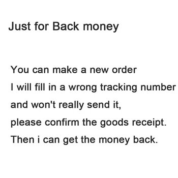 

For Back money