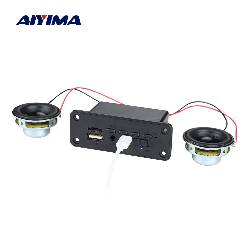 AIYIMA Bluetooth-совместимый Усилитель мощности MP3 декодер поддержка USB TF радио AUX