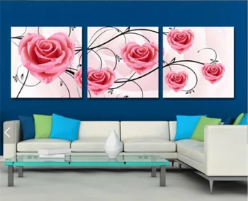 

Diamond embroidery Flowers Diamond Painting Rose Pattern Cross Stitch Crystals Diamond sets Heart Picture of Rhinestones