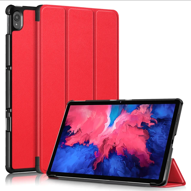 Cover For Lenovo Tab P11 Pro Case TB-J706F &  Lenovo Tab P11 Case TB-J606F  Magnetic Smart Tablet Cover for Lenovo tab P11 Plus Red