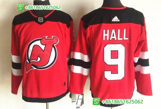 Мужская Хоккейная Футболка Nico Hischier Taylor Hall Corey Schneider - Цвет: AS PICTURE