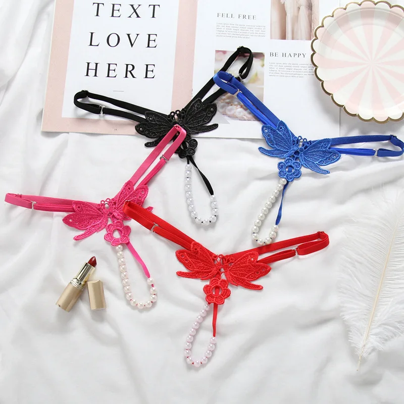 

3pcs/set Open Nylon G-String G String Transparent Women's Panties Flowers Girls Underwear Ladies Panty Female Sexy Lingerie