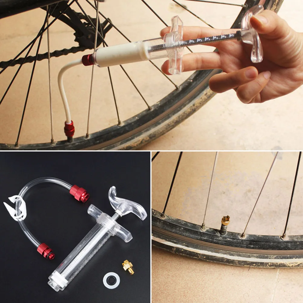 

Tubeless Tyre Sealant Injector MTB Bike Bicycle Cycling Tire Filling Tool