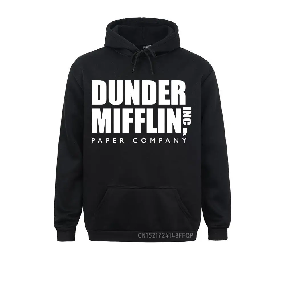 Новинка мужская белая толстовка с принтом офис ТВ Show Dunder Mifflin в стиле Харадзюку