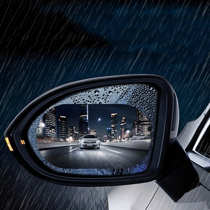 1 пара пленка на зеркало заднего вида автомобиля боковое зеркало Водонепроницаемый Анти-Туман Пленка Антибликовая Анти-туман протектор стикер