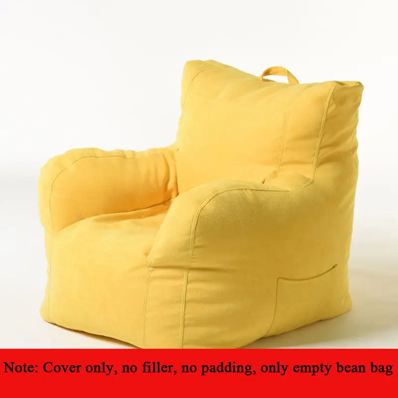 Bean сумка чехол на стул сидение шезлонг Beanbag диван мебель для гостиной без наполнителей ленивые стулья мешок бобов диван кровать Pouf Puff - Цвет: 1