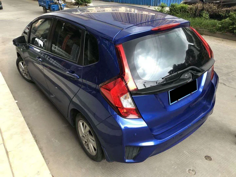 Автомобильные аксессуары для Honda Jazz Fit 14-17 DBA-GK3.4.5.6 DAA-GP5.6 MU-style PU задние ворота Garnish Пластиковая Задняя сплиттерная губа отделка