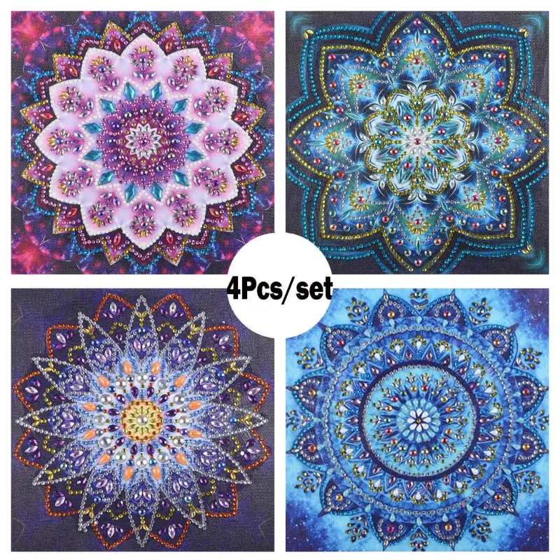 

Mandala Flowers 5D DIY Special Diamond Painting Set Decorating Cabinet Table Stickers Part Drill Rhinestone Diamond Embroidery