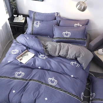 

High-quality bedding set Quilt Cover Flat Sheet Pillow Cases set 3/4/5PCS friendly breathable