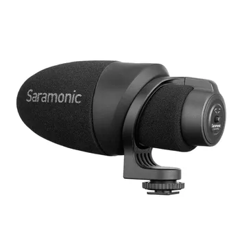 

Saramonic CamMic Lightweight On-camera Shotgun Microphone with Integrated Shock Mount & Indicator for DSLR Canon Nikon Cameras
