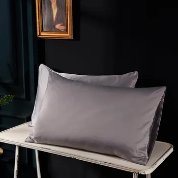 

Washable Silk Pure Color Single Pillowcase Home Hotel Bedding Soft Smooth Pillow Case White Comfortable Decorative Pillows Cover