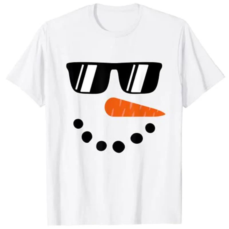 

Snowman Shirt for Boys Kids Toddlers Glasse Christmas Winter T-Shirt