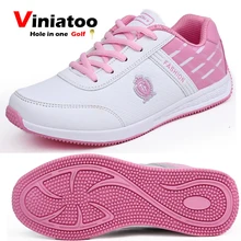 Женская обувь для гольфа; цвет белый, серый; кроссовки для тренировок в гольф; женские кроссовки на шнуровке; легкие спортивные кроссовки