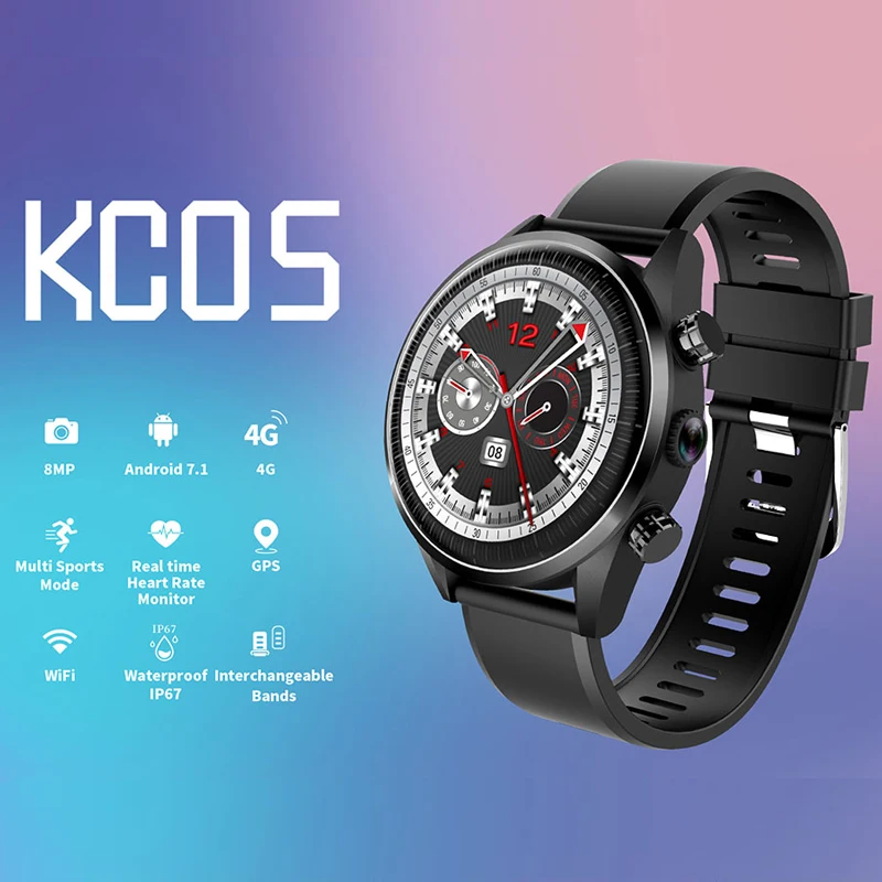 ESEED KC05 4G gps Смарт-часы мужские Новые Android 7.1.1 5MP камера 620 мАч батарея ip67 водонепроницаемые Смарт-часы для samsung huawei