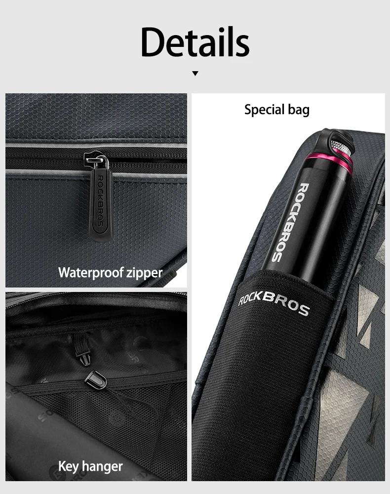 Bicycle Bag Ultra-light Tube Bike Storage Bag Triangle Saddle Frame Pouch for Cy