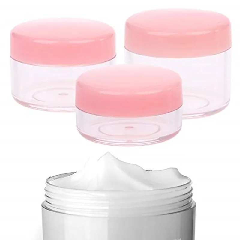 

12pcs/lot 15 Gram 15ml Jars, Small Cosmetic Sample Empty Container, Plastic Round Pot Pink Screw Cap Lid, Tiny 15g Bottle