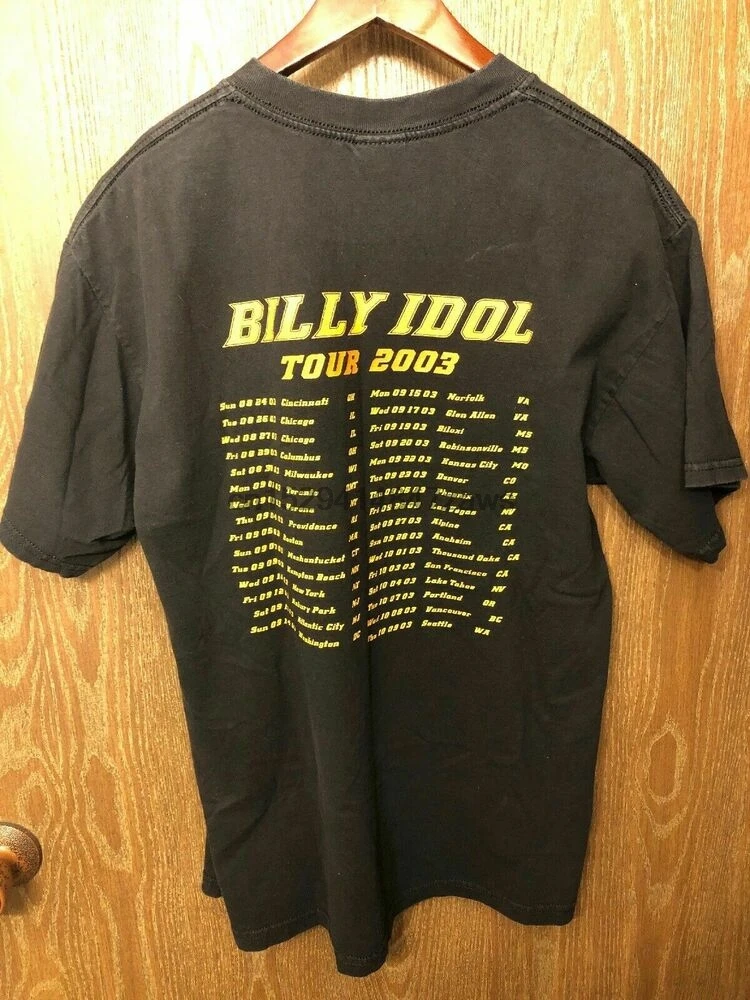 BILLY IDOL vintage t shirt 2003 TOUR 