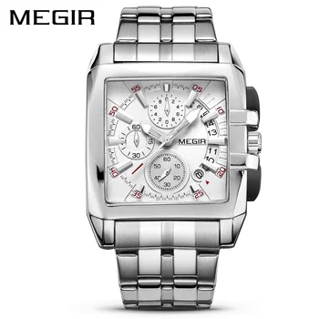 MEGIR Stainless Steel Men's Quartz Wrist Watch