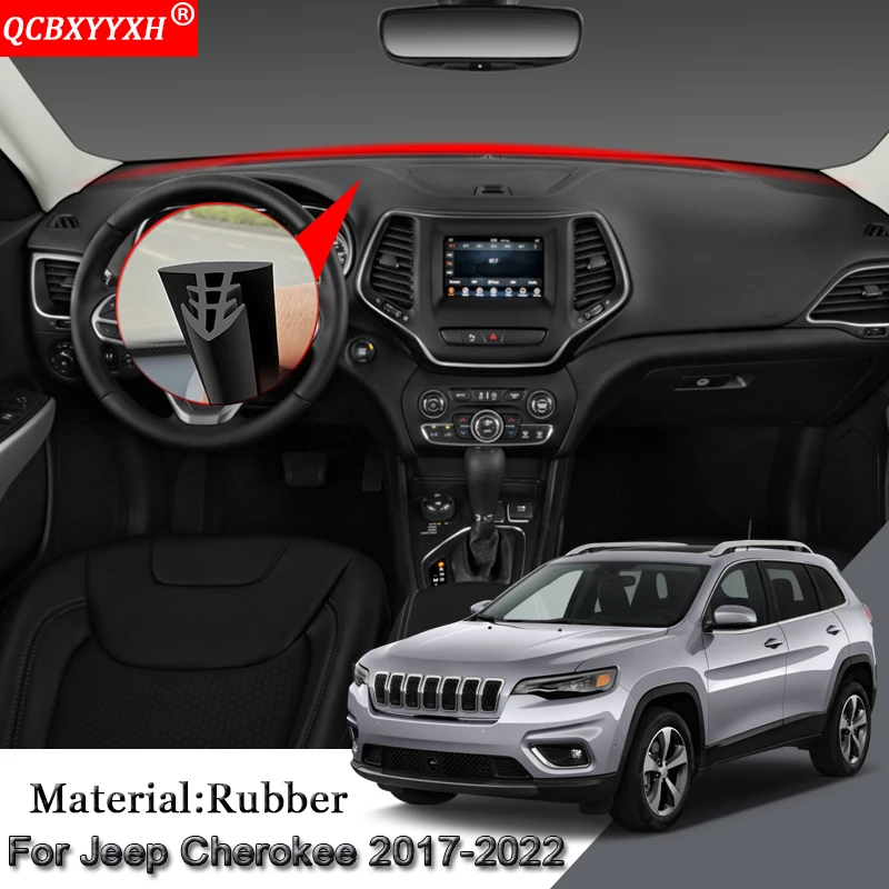 Rubber Car Anti-Noise Soundproof Dustproof Dashboard Windshield Sealing Strips Auto Accessories For Jeep Cherokee 2017-2022 | Автомобили и