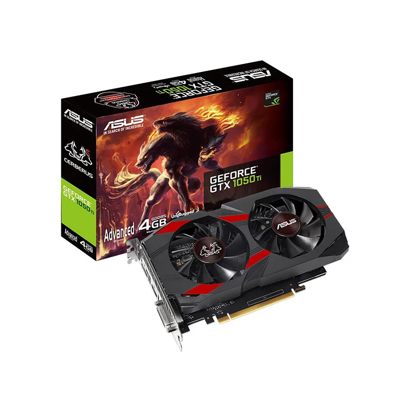 ASUS CERBERUS-GTX 1050Ti-A4G видеокарты GPU графическая карта новый GTX 1050TI 4 Гб | Компьютеры и