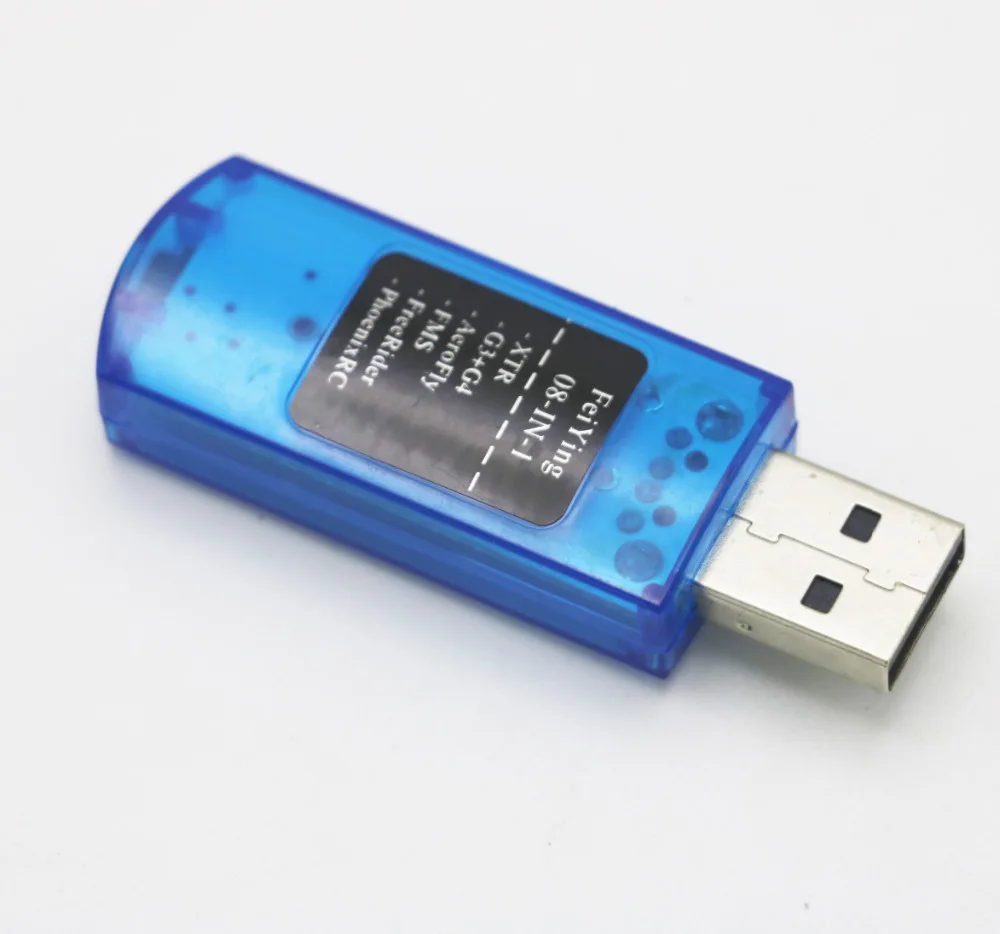 8 в 1 USB кабель для симулятора полета (Phoenix RealFlight G4 XTR AeroFly FMS) forFutaba ESky JR WFLY 4 8Ch