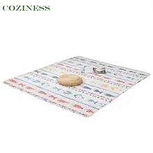 Cozeless Manta de tela 100% algodón para sala de estar, estera para gatear con dibujos animados para bebé, manta para recién nacido para el hogar, gran oferta