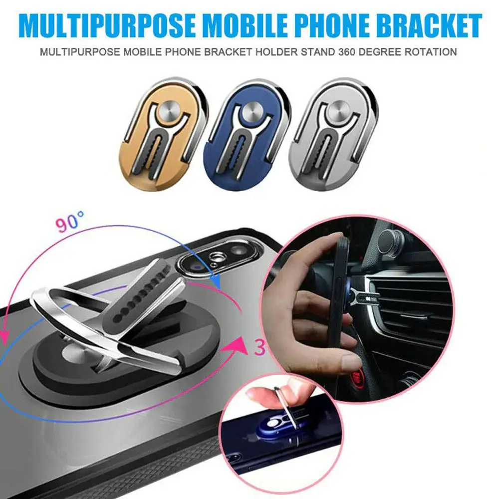 

Car Multipurpose Mobile Phone Bracket Holder 360 Degree Rotation Free ir Vent Grip Mount Stand Rotation Magnetic Finger