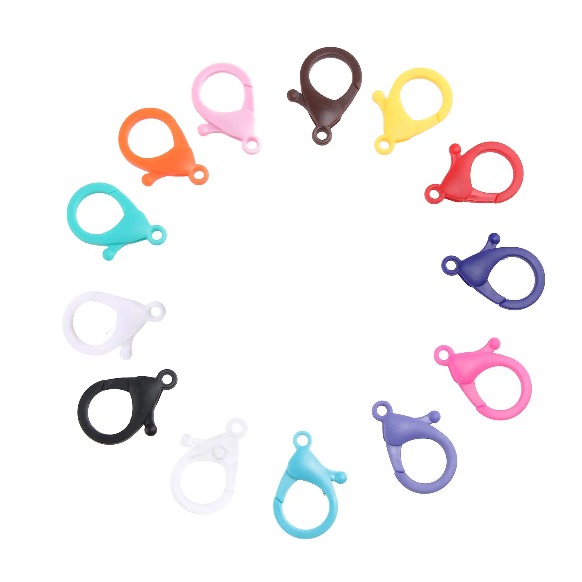 10pcs Plastic Lobster Clasps Key Chain Key Ring Buckle Snap Hook DIY Jewelry 10pcs Plastic Lobster Clasps Key Chain Key Ring Buckle Snap Hook DIY Jewelry