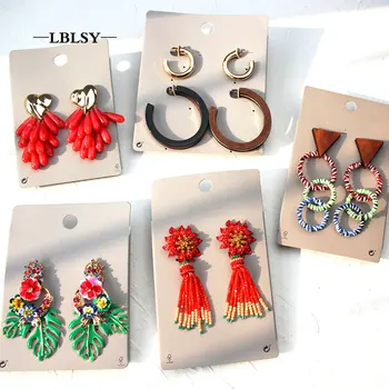 

2020 New Exaggerated Metal Big Circle Atmospheric Disc Multi-level Fashion Retro Round Boho Style Hollow Ladies Earrings