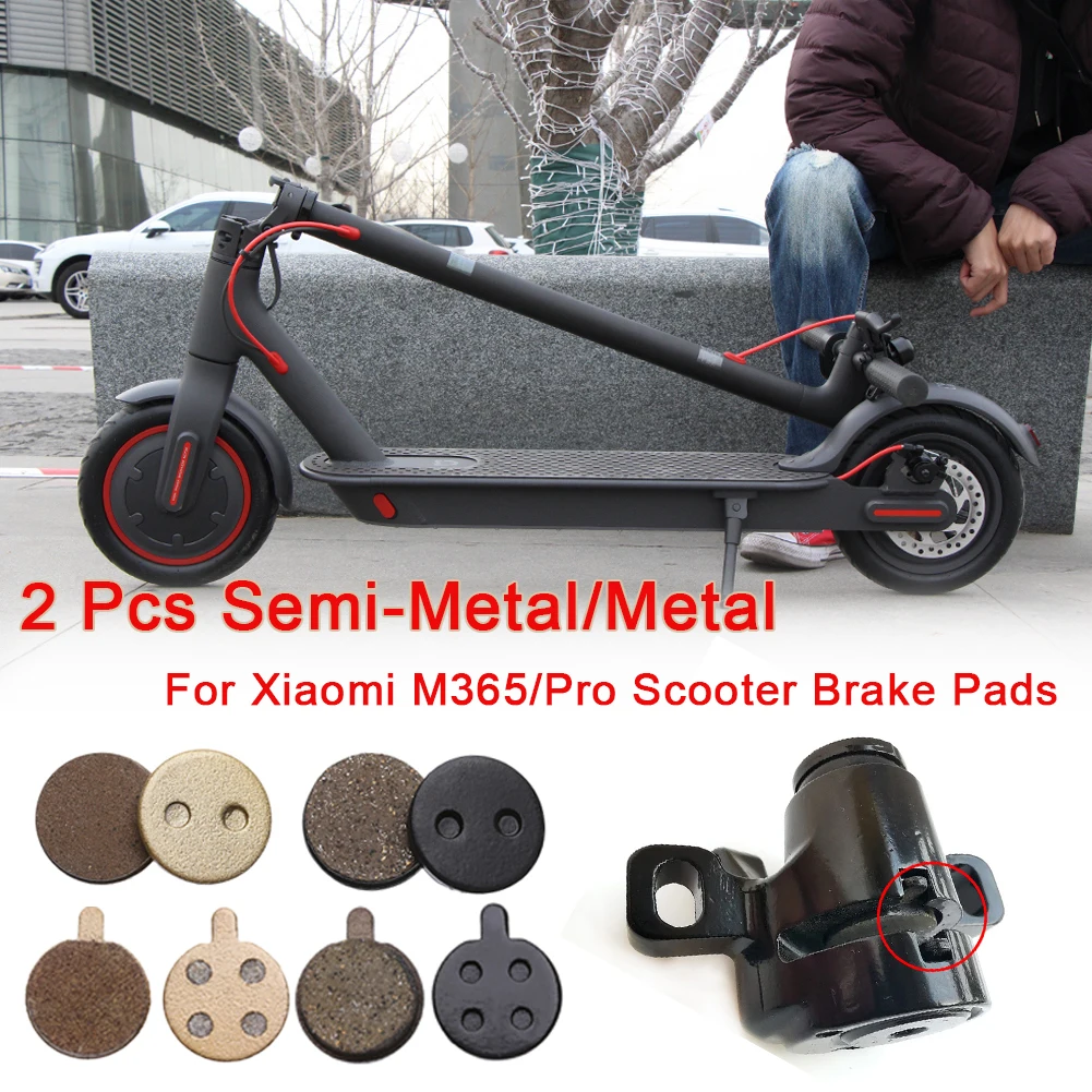 2pcs Electric Scooter Brake Pads Rear Wheel Friction Plates for Xiaomi M365/pro Metal /semi-metal Fast Delivery | Спорт и