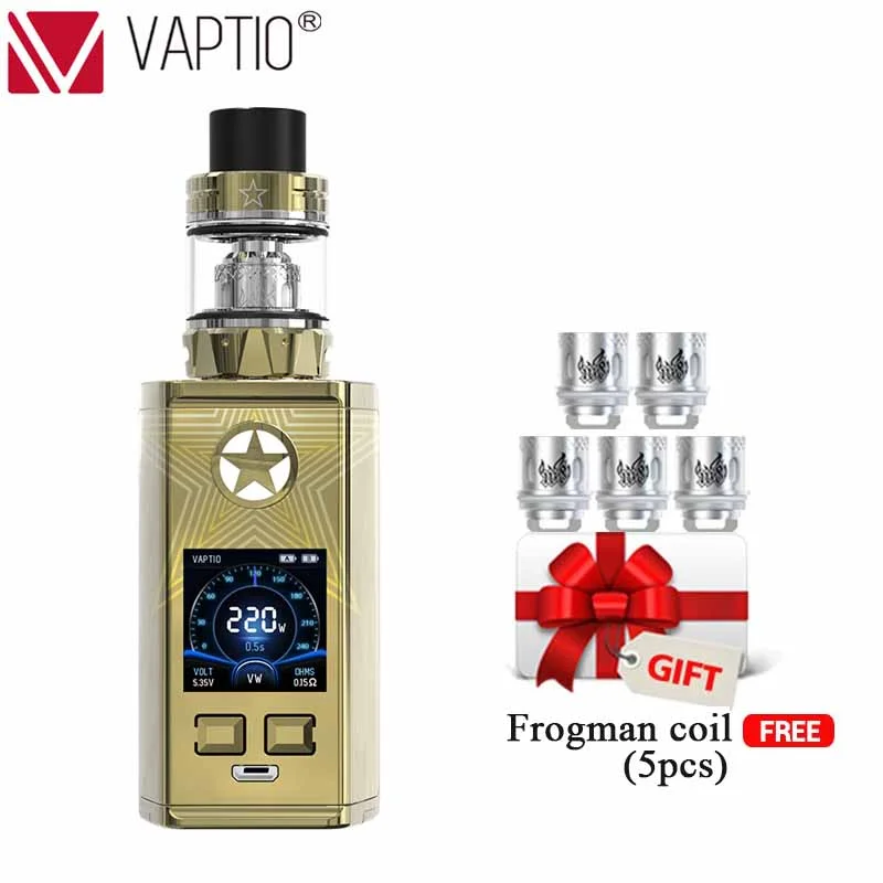 Vaptio Capt'n 220 Вт электронная сигарета комплект 2/4 мл распылитель с катушки