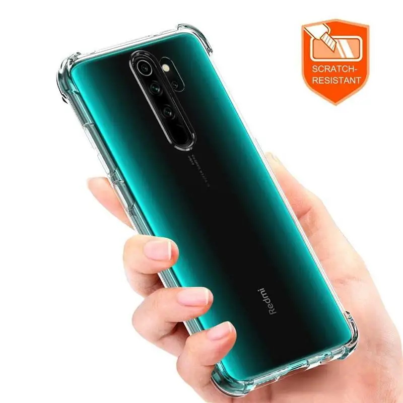 Подушка безопасности для Redmi Note 8 Pro кристально чистый противоударный чехол прозрачный мягкий TPU чехол для Xiaomi Note 8t 8 Pro 8 8a Note8 Coque