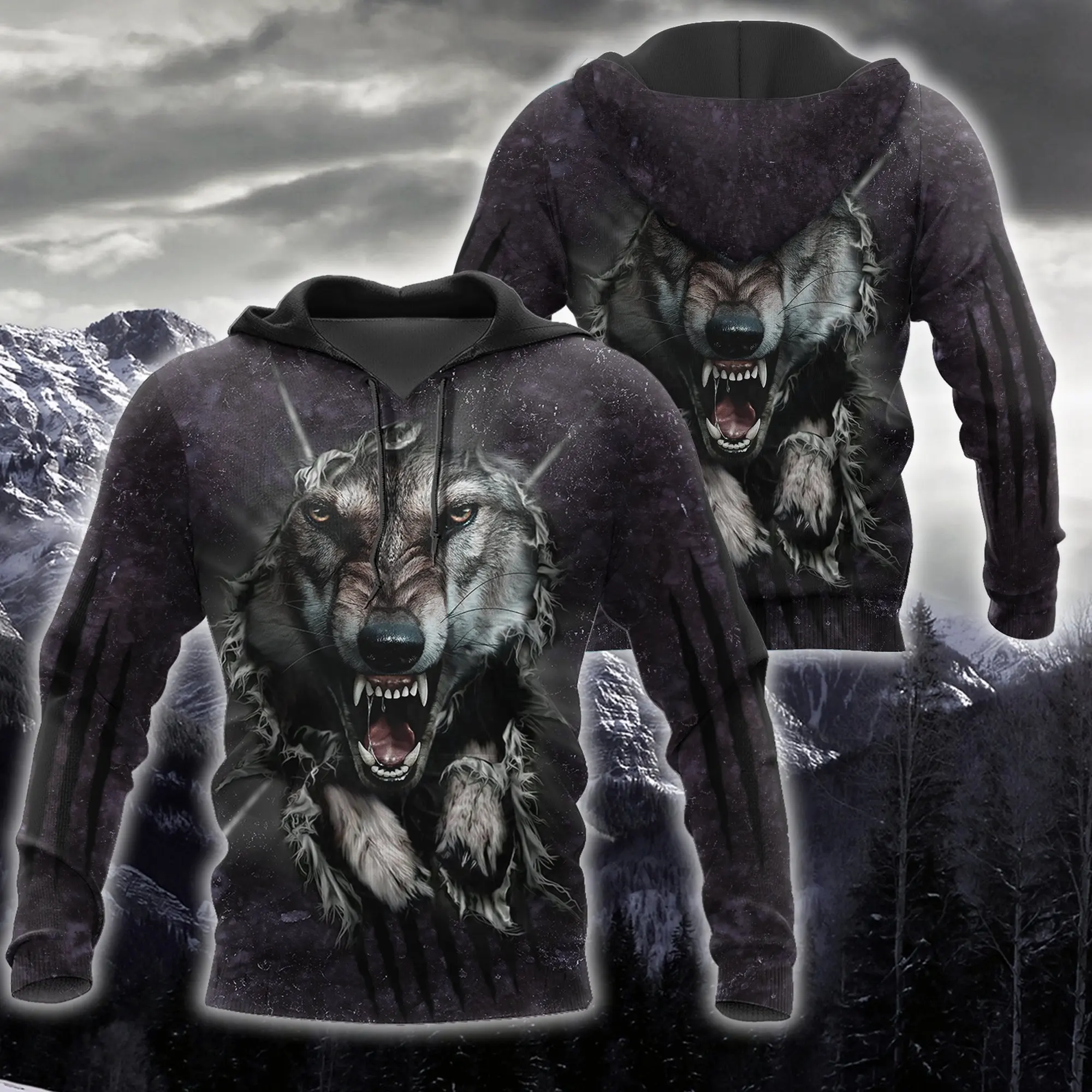 

Wolf 3D All Over Printed Men Hoodies Sweatshirt Unisex Streetwear Zipper Pullover Casual Jacket Tracksuits KJ0185