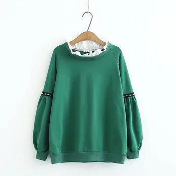 

Plus Size Women's Pullover Oversized Hoodies Beading Casual Cute Tops